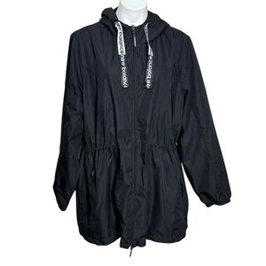 New Balance Hooded Midlength Wind/Water Resistant Jacket plus size 3X